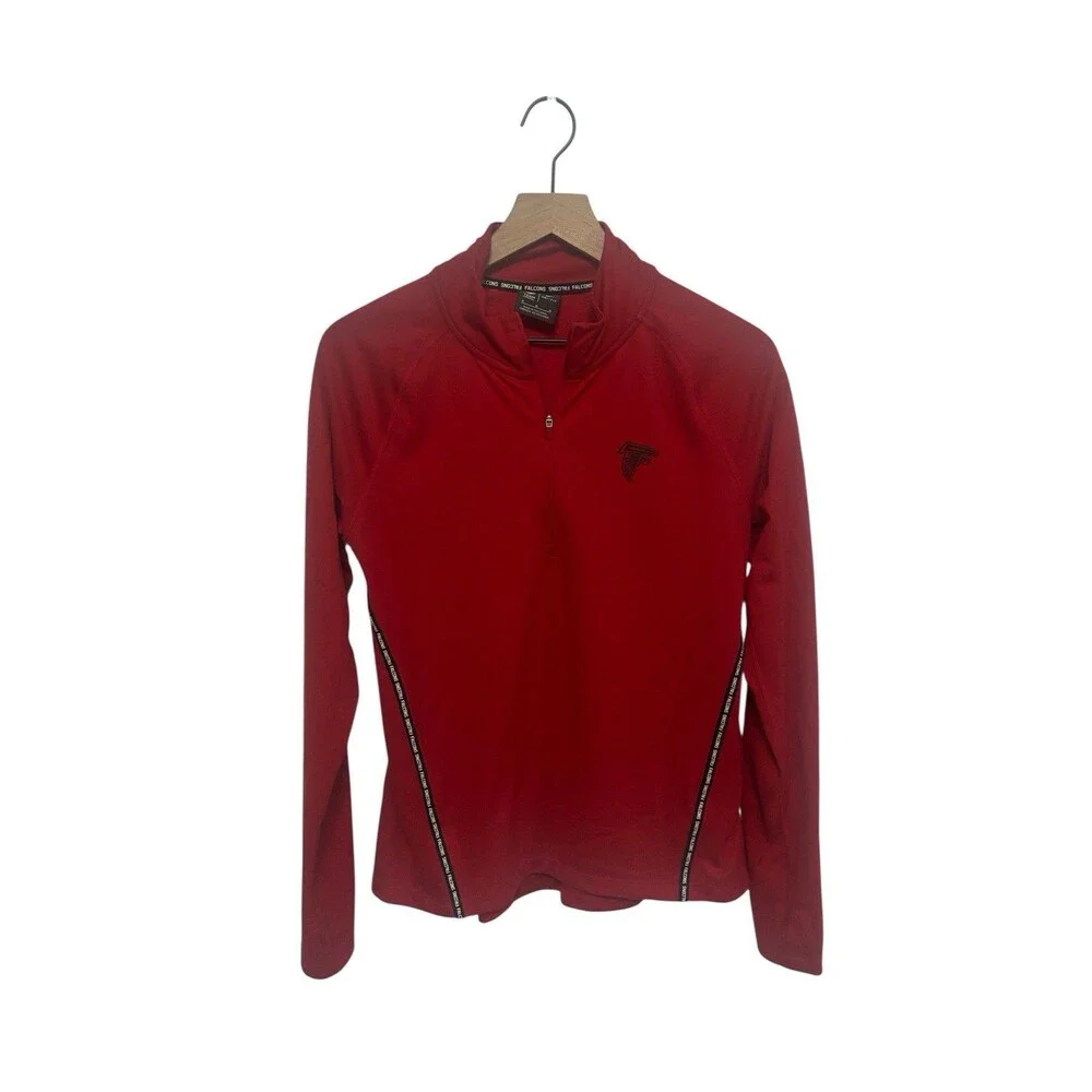 Men’s NFL Atlanta Falcons Dri-Fit Red Quarter-Zip Pullover. Size M